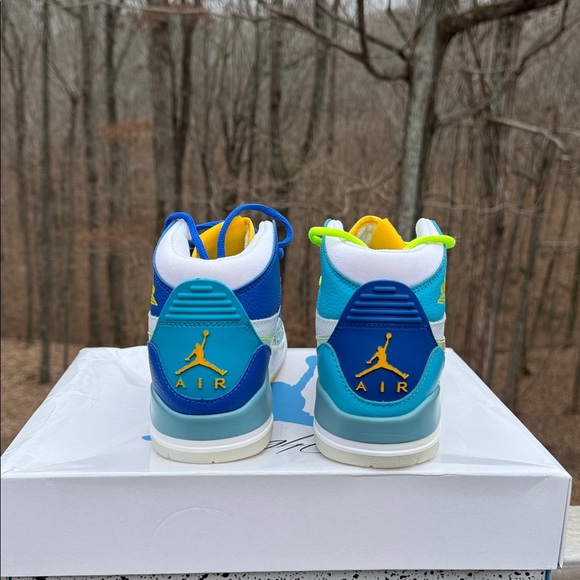 Air Jordan Legacy 312 Mid Blue White Men’s Size 7 Nike Sneakers - Picture 8 of 12